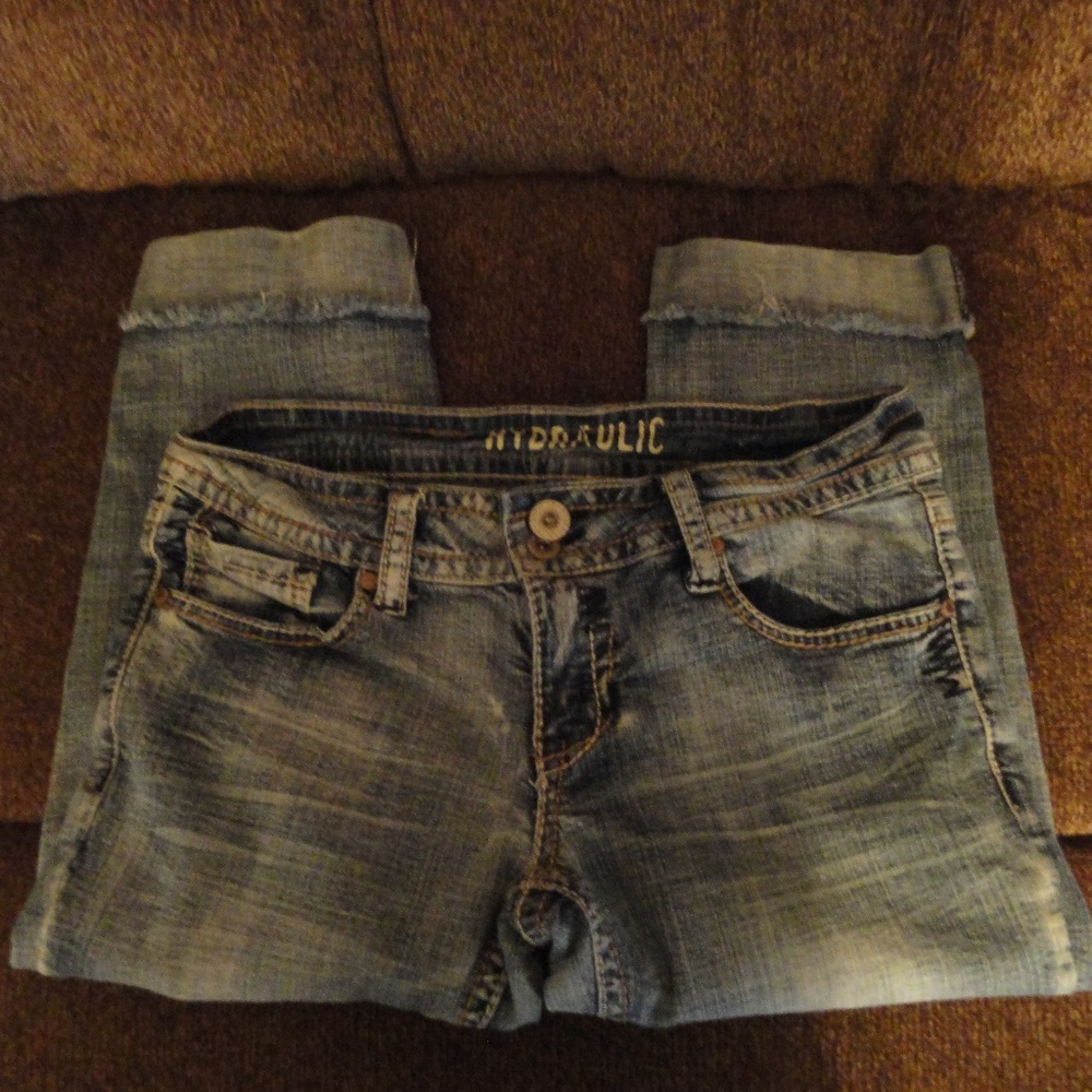 Hydraulic Blue Jean Capri's New Condition